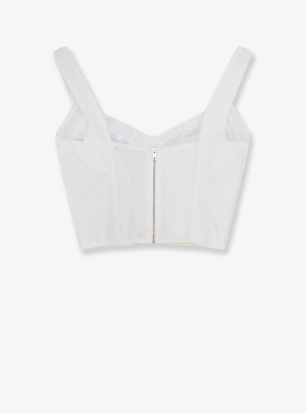 Dolce & Gabbana Bustier Top With Lace Inserts