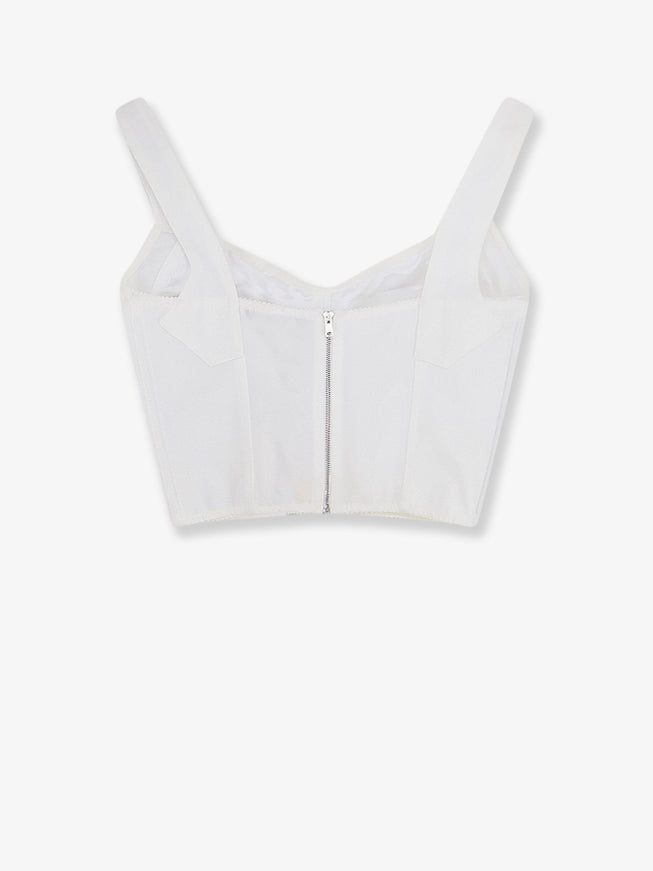 Dolce & Gabbana Bustier Top With Lace Inserts