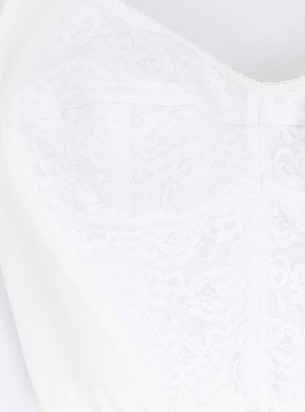 Dolce & Gabbana Bustier Top With Lace Inserts
