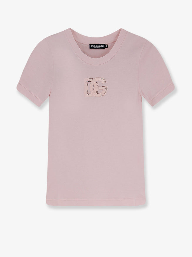 Dolce & Gabbana Cotton T-Shirt With Logo Nero