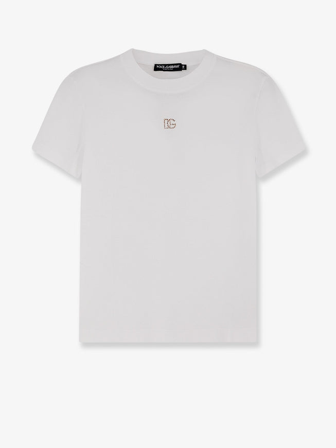 Dolce & Gabbana Cotton T-Shirt Bianco Ottico