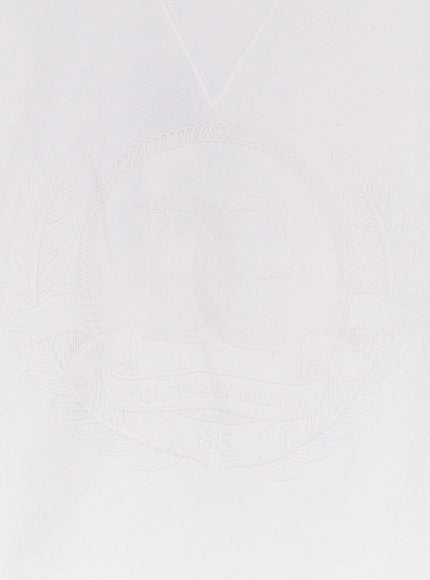 Dolce & Gabbana Cotton Sweatshirt With Logo Embroidery
