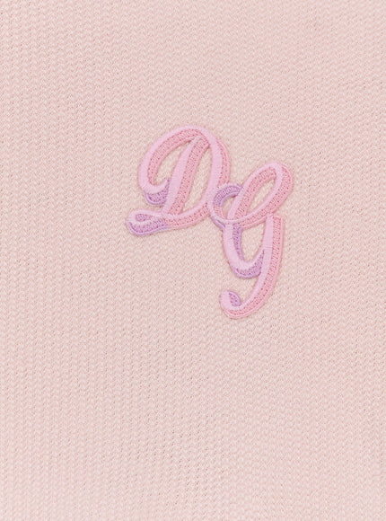 Dolce & Gabbana Cotton Sweatshirt With Embroidered Logo On The Front