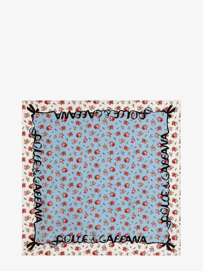 Dolce & Gabbana Silk Foulard Uni Celeste