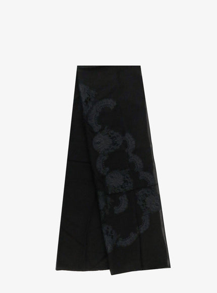 Dolce & Gabbana Chador Silk Scarf Uni Nero