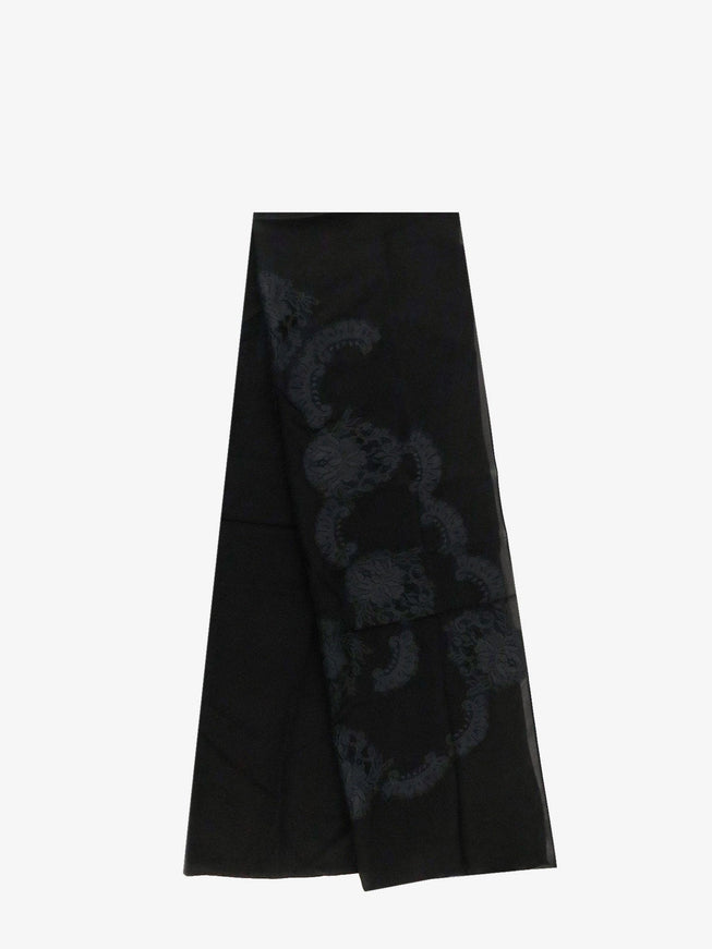 Dolce & Gabbana Chador Silk Scarf Uni Nero