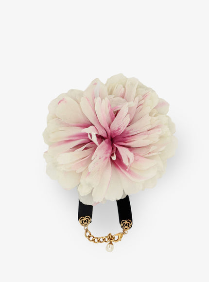 Dolce & Gabbana Bracelet With Oversized Flower Detail Uni Avoriorosa