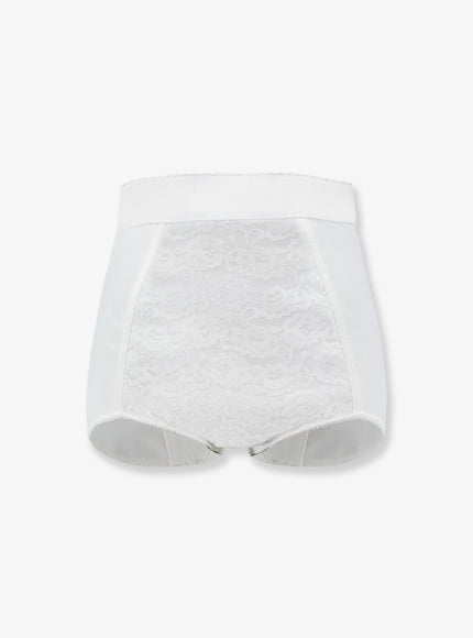 Dolce & Gabbana Jacquard And Lace Shorts Bianco