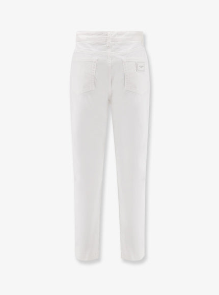 Dolce & Gabbana Audrey White Denim Trousers
