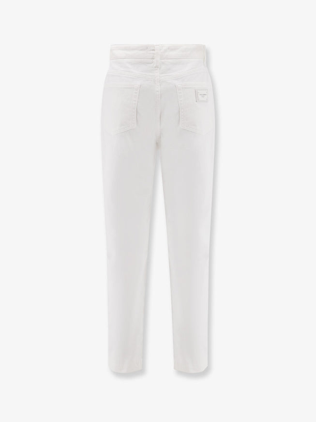 Dolce & Gabbana Audrey White Denim Trousers