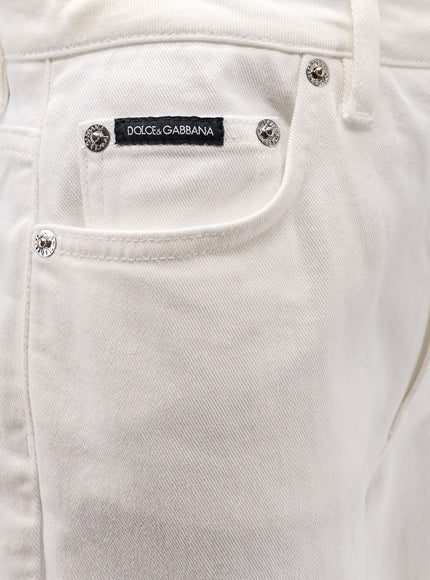 Dolce & Gabbana Audrey White Denim Trousers
