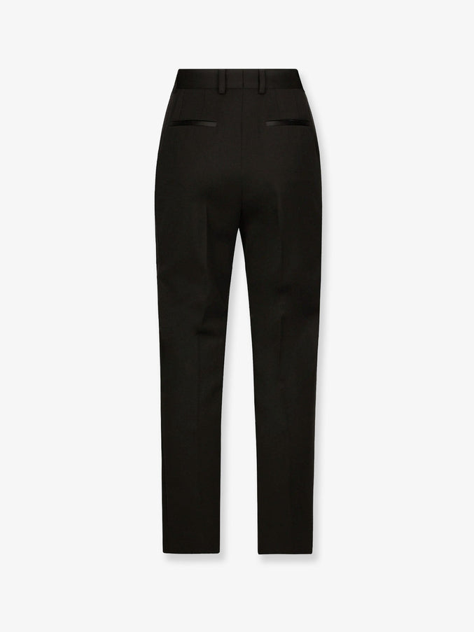 Dolce & Gabbana Tuxedo Virgin Wool And Silk Trousers