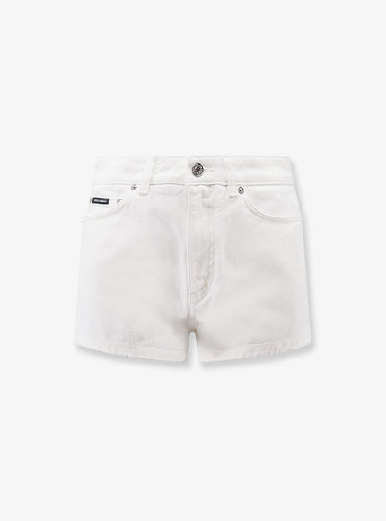 Dolce & Gabbana White Denim Shorts 38 Bianco