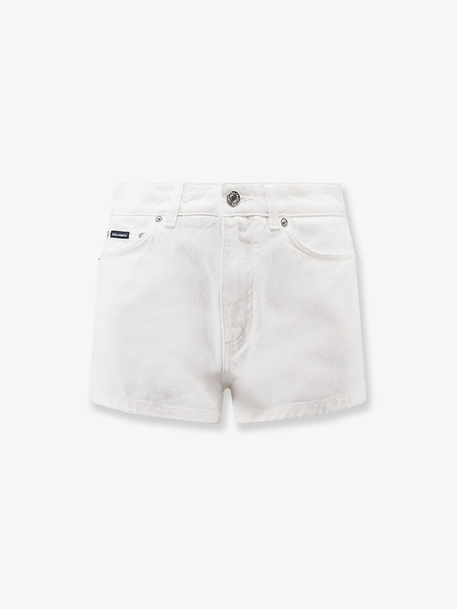 Dolce & Gabbana White Denim Shorts 38 Bianco