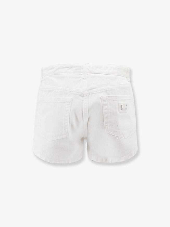 Dolce & Gabbana White Denim Shorts