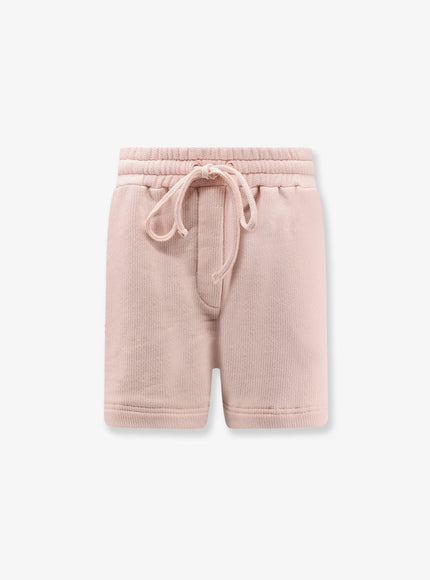 Dolce & Gabbana Cotton Shorts With Embroidered Logo On The Back 44 Rosa