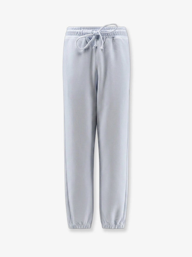 Dolce & Gabbana Cotton Trousers With Embroidered Logo On The Back Azzurro