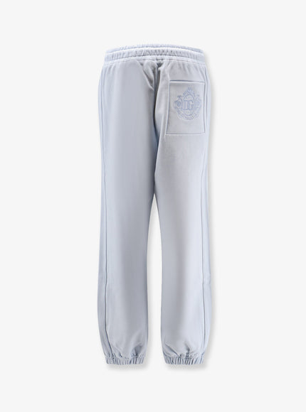 Dolce & Gabbana Cotton Trousers With Embroidered Logo On The Back