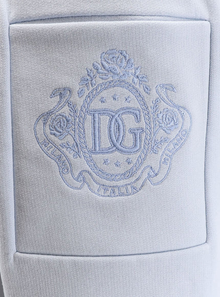 Dolce & Gabbana Cotton Trousers With Embroidered Logo On The Back