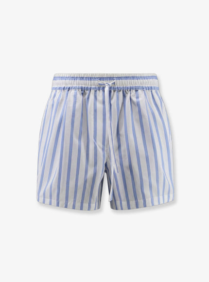 Dolce & Gabbana Cotton And Silk Shorts Rigato