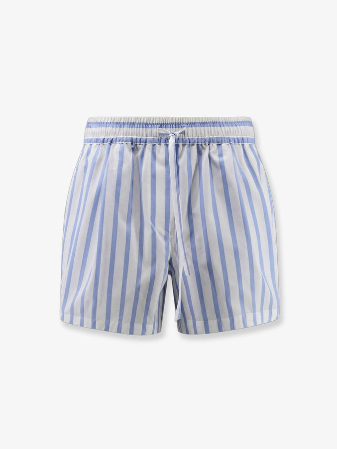 Dolce & Gabbana Cotton And Silk Shorts Rigato