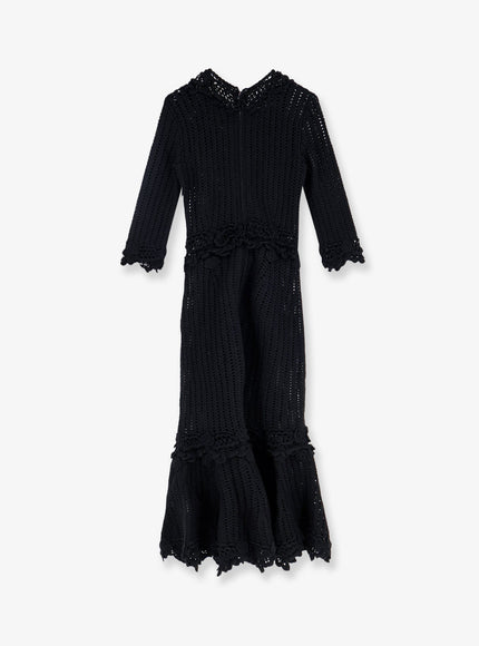 Dolce & Gabbana Crochet Fabric Long Dress