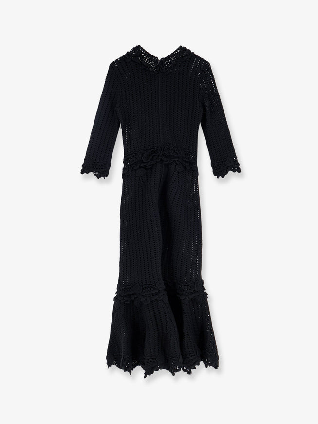 Dolce & Gabbana Crochet Fabric Long Dress
