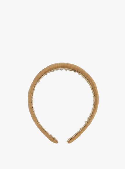 Dolce & Gabbana Rayon Headband Uni Cappuccino