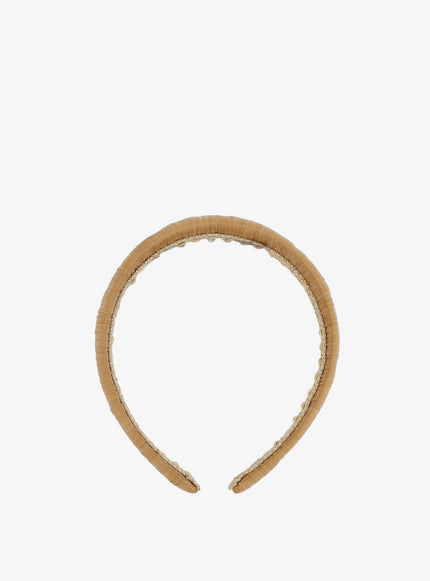 Dolce & Gabbana Rayon Headband Uni Cappuccino