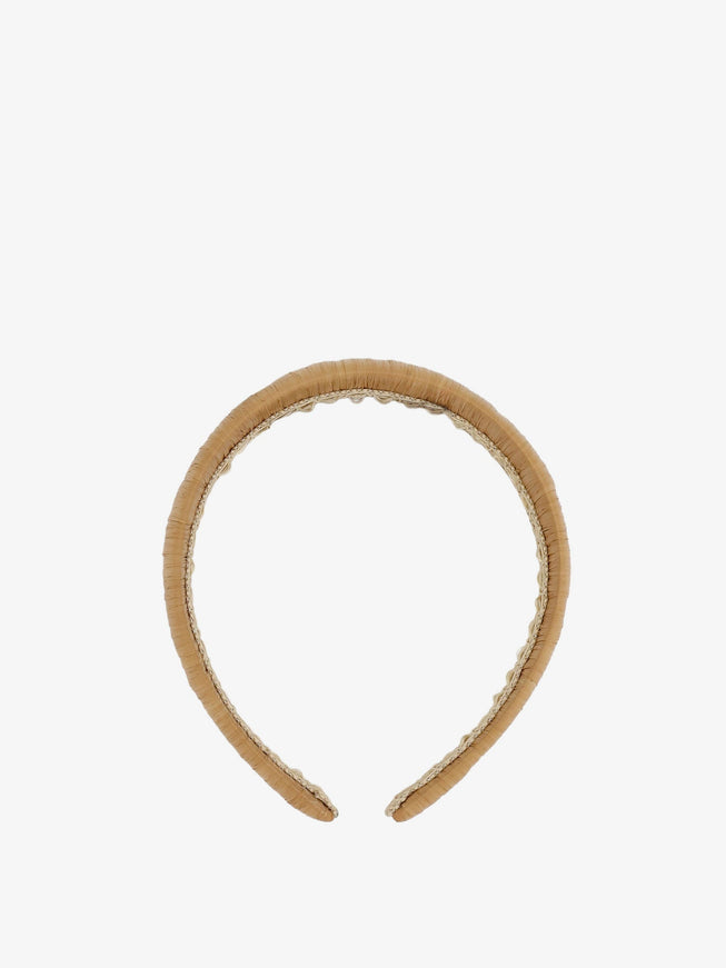 Dolce & Gabbana Rayon Headband Uni Cappuccino