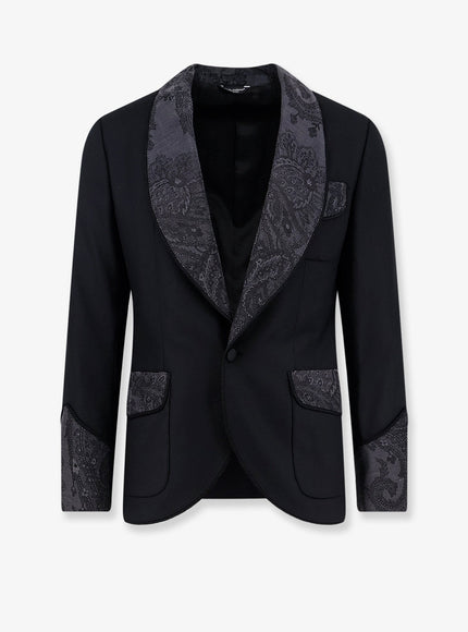 Dolce & Gabbana Virgin Wool Blend Blazer 48 Nero