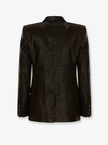 Dolce & Gabbana Siciliatuxedo Blazer With All-Over Sequin Pattern
