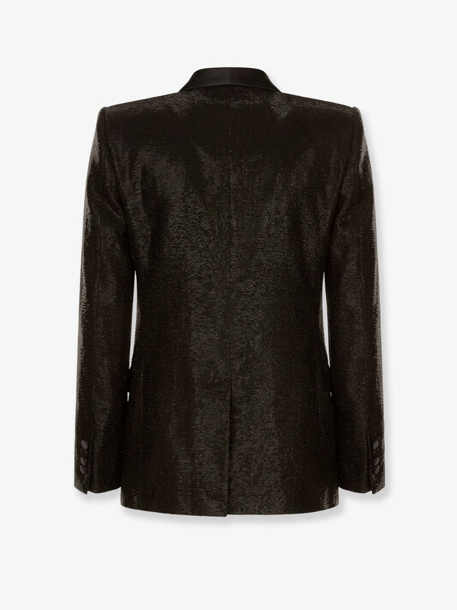 Dolce & Gabbana Siciliatuxedo Blazer With All-Over Sequin Pattern