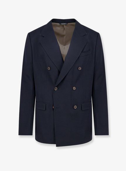 Dolce & Gabbana Stretch Virgin Wool Blazer Nero