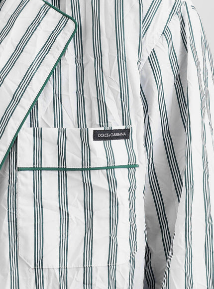 Dolce & Gabbana Vanity Froissé Fabric Dressing Gown Shirt