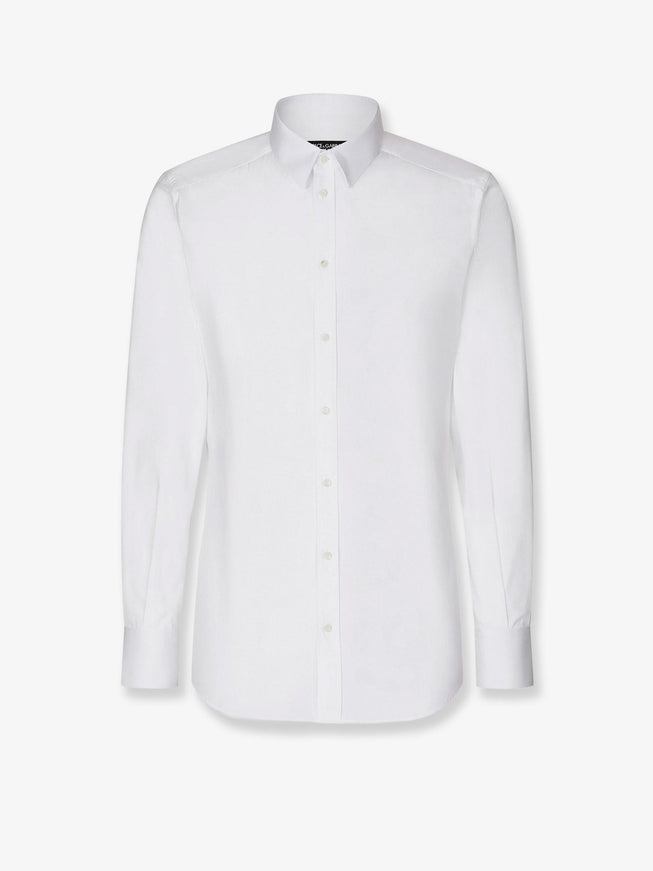 Dolce & Gabbana Martini Cotton Shirt 40 Bianco