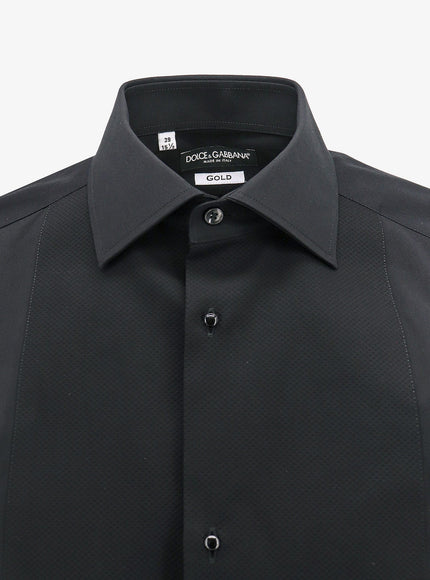 Dolce & Gabbana Gold Cotton Shirt