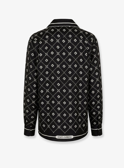 Dolce & Gabbana Vanity Pajamas Froissé Cotton Shirt