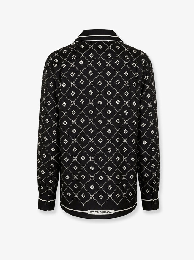 Dolce & Gabbana Vanity Pajamas Froissé Cotton Shirt