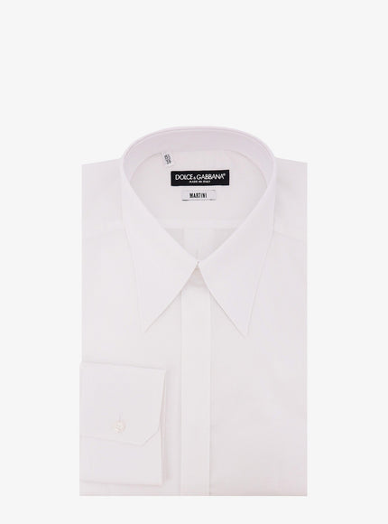 Dolce & Gabbana Martini Cotton Shirt 39 Bianco