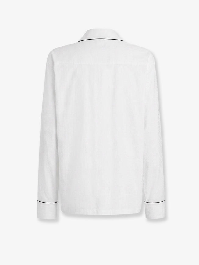 Dolce & Gabbana Camicia Vanity In Cotone E Seta Con Motivo A Righe