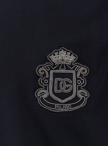 Dolce & Gabbana Cotton T-Shirt With Iconic Logo Patch