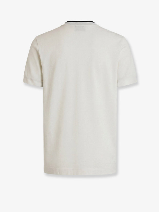 Dolce & Gabbana Technical Fabric T-Shirt With Front Embroidery