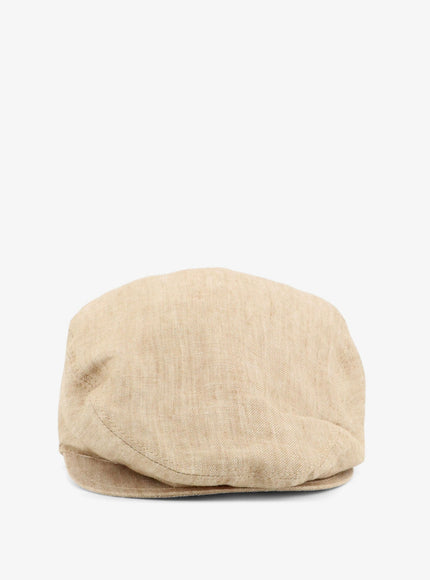Dolce & Gabbana Linen Hat With Embroidered Logo 58 Beige