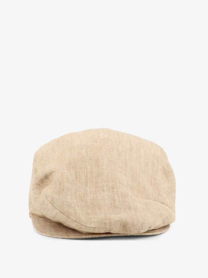 Dolce & Gabbana Linen Hat With Embroidered Logo 58 Beige