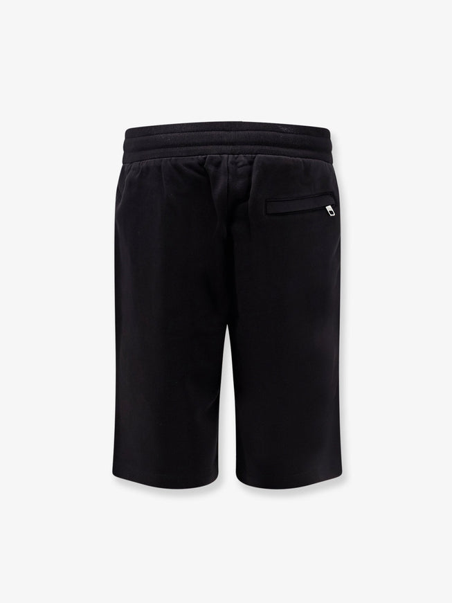 Dolce & Gabbana Cotton Bermuda Shorts With Heraldic Logo Patch