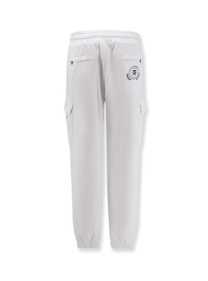 Dolce & Gabbana Cotton Trousers With Embroidered Logo On The Back