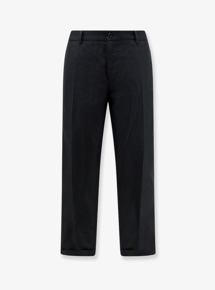 Dolce & Gabbana Linen Trousers 50 Nero