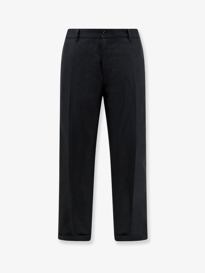 Dolce & Gabbana Linen Trousers 50 Nero