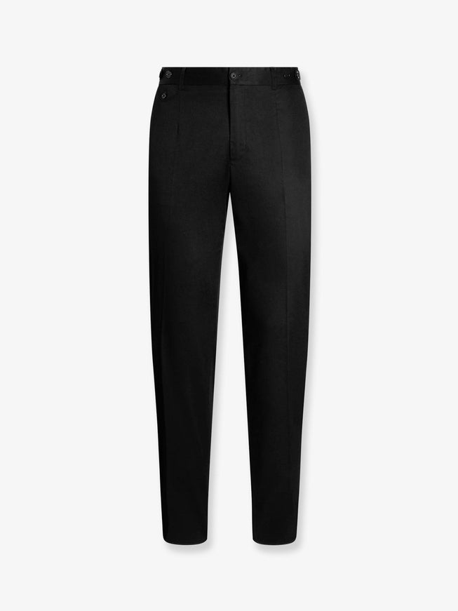 Dolce & Gabbana Cotton Gabardine Trousers 50 Nero